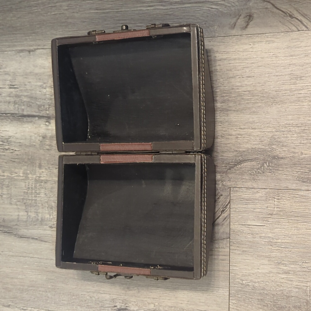 Super Cute Vintage Wood & Leather Purse - Picture 7 of 7